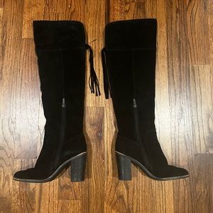 Suede Knee High Boots